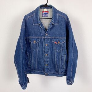 Vintage Big Smith Button Trucker Jean Denim Jacket Large XL